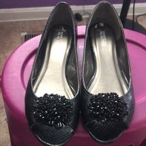 Women’s Kenneth Cole Snakeskin Peep Toe flats